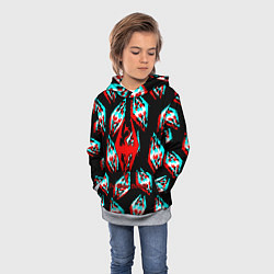 Толстовка-худи детская The elder scrolls glitch, цвет: 3D-меланж — фото 2