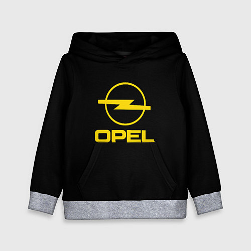 Детская толстовка Opel yellow / 3D-Меланж – фото 1