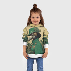 Толстовка-худи детская Женщина чумной доктор, цвет: 3D-белый — фото 2