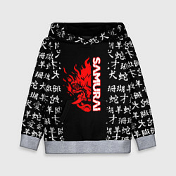 Толстовка-худи детская Samurai japan steel, цвет: 3D-меланж