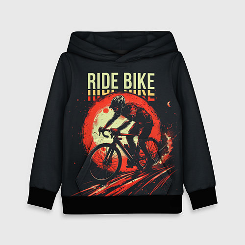 Детская толстовка Ride bike / 3D-Черный – фото 1