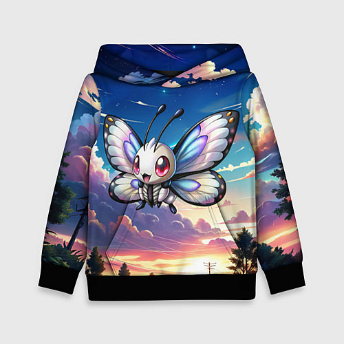 Детская толстовка Pokemon butterfree / 3D-Черный – фото 1