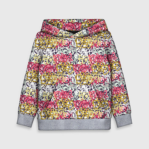 Детская толстовка Граффити с узорами / 3D-Меланж – фото 1