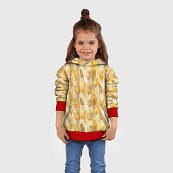 Толстовка-худи детская Золотая нива, цвет: 3D-красный — фото 2