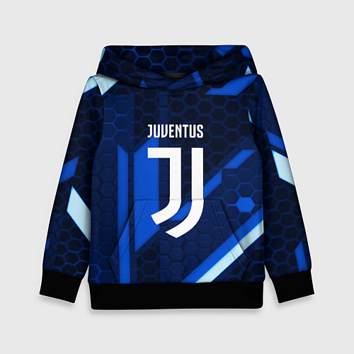 Детская толстовка Juventus sport geometry steel / 3D-Черный – фото 1