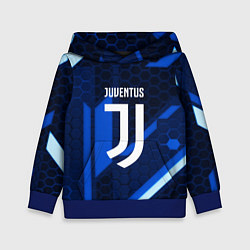 Толстовка-худи детская Juventus sport geometry steel, цвет: 3D-синий