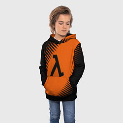 Толстовка-худи детская Half life orange box, цвет: 3D-черный — фото 2