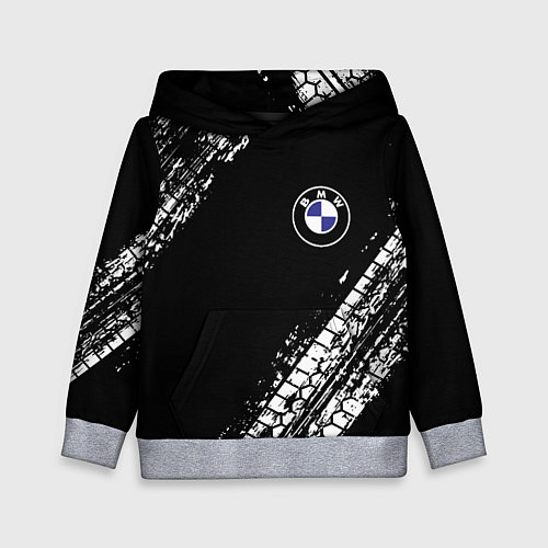 Детская толстовка BMW : автомобильные текстуры шин / 3D-Меланж – фото 1