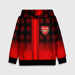 Толстовка-худи детская Arsenal fc sport geometry steel, цвет: 3D-черный