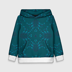 Толстовка-худи детская Узоры градиентом, цвет: 3D-белый