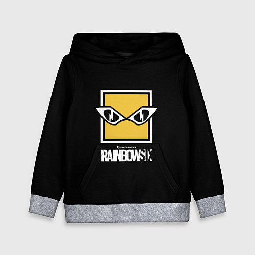 Детская толстовка Rainbow six 6 logo games / 3D-Меланж – фото 1