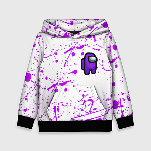 Детская толстовка Among us neon colors game / 3D-Черный – фото 1