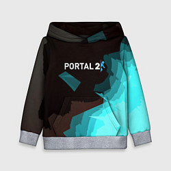 Толстовка-худи детская Portal abstraction game valve, цвет: 3D-меланж