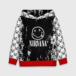 Толстовка-худи детская Nirvana teddy, цвет: 3D-красный