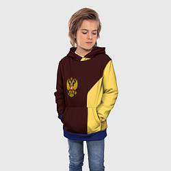 Толстовка-худи детская Россия ретро стиль, цвет: 3D-синий — фото 2