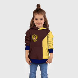 Толстовка-худи детская Россия ретро стиль, цвет: 3D-синий — фото 2