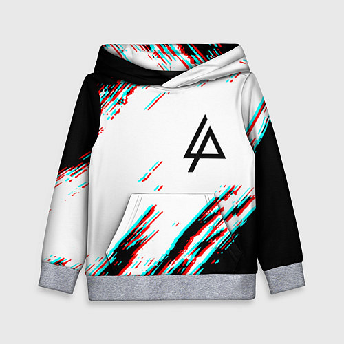 Детская толстовка Linkin park краски глитч / 3D-Меланж – фото 1