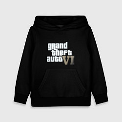 Толстовка-худи детская GTA 6 game, цвет: 3D-черный