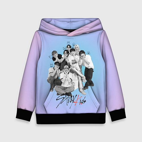 Детская толстовка Stray Kids family photo / 3D-Черный – фото 1
