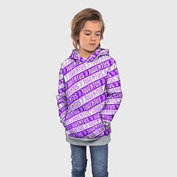 Толстовка-худи детская Juventus pattern, цвет: 3D-меланж — фото 2