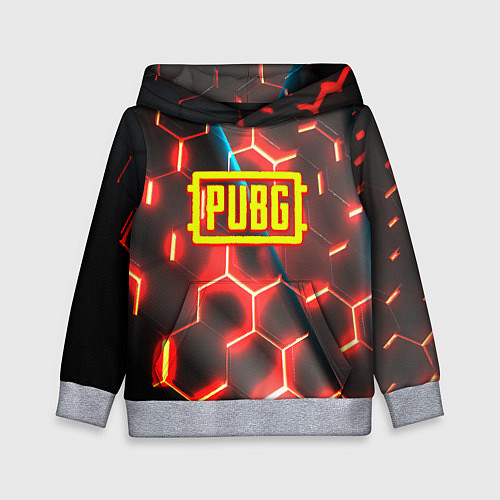 Детская толстовка PUBG соты броня / 3D-Меланж – фото 1