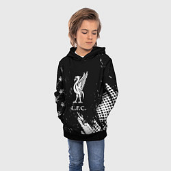 Толстовка-худи детская Liverpool краски фк, цвет: 3D-черный — фото 2