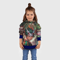 Толстовка-худи детская Юноша драгонмен анимешный, цвет: 3D-синий — фото 2