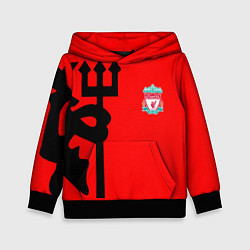 Толстовка-худи детская Liverpool fc sport steel, цвет: 3D-черный