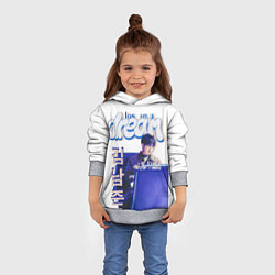 Толстовка-худи детская BTS Ким, цвет: 3D-меланж — фото 2