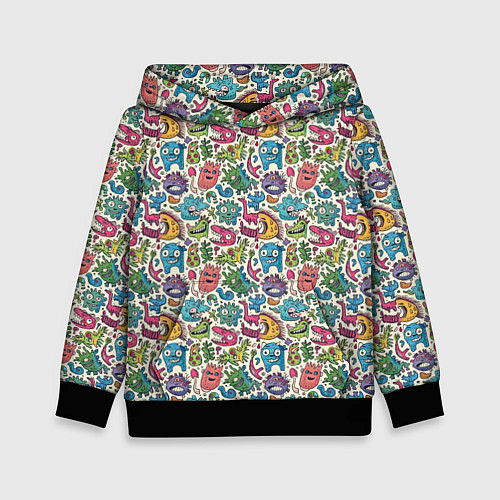 Детская толстовка Лесные чудовища / 3D-Черный – фото 1