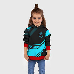 Толстовка-худи детская Linkin park geometry, цвет: 3D-красный — фото 2