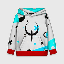 Толстовка-худи детская Quake game pattern, цвет: 3D-красный