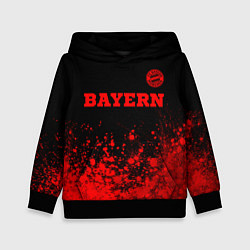 Толстовка-худи детская Bayern - red gradient посередине, цвет: 3D-черный