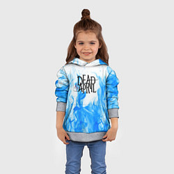 Толстовка-худи детская Dead by april fire blue, цвет: 3D-меланж — фото 2