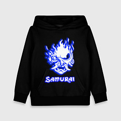 Толстовка-худи детская Samurai logo ghost, цвет: 3D-черный
