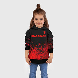 Толстовка-худи детская Dead Space - red gradient посередине, цвет: 3D-черный — фото 2