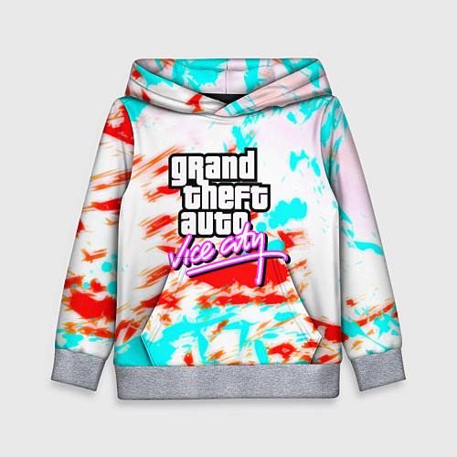 Детская толстовка GTA vice city clors / 3D-Меланж – фото 1