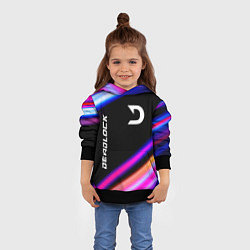 Толстовка-худи детская Deadlock speed game lights, цвет: 3D-черный — фото 2