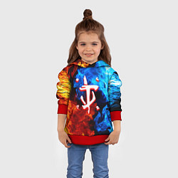 Толстовка-худи детская Doom битва огней, цвет: 3D-красный — фото 2