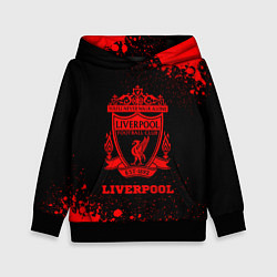 Толстовка-худи детская Liverpool - red gradient, цвет: 3D-черный