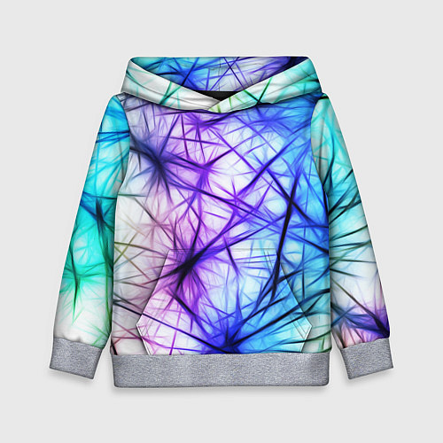 Детская толстовка Неоновые нервы / 3D-Меланж – фото 1