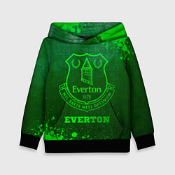 Толстовка-худи детская Everton - green gradient, цвет: 3D-черный