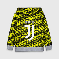 Толстовка-худи детская Juventus pattern fc, цвет: 3D-меланж