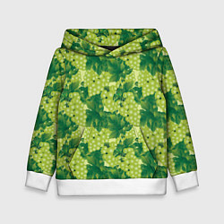 Детская толстовка Виноградный цветной паттерн