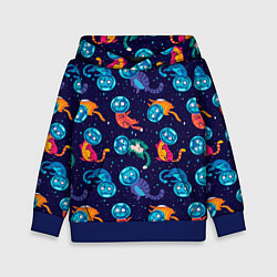 Детская толстовка Коты в космосе