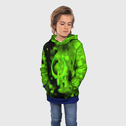 Толстовка-худи детская Квейк кислотная зима, цвет: 3D-синий — фото 2