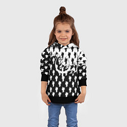 Толстовка-худи детская Quake pattern men, цвет: 3D-черный — фото 2