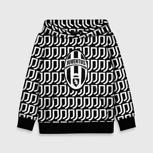 Детская толстовка Juventus fc pattern / 3D-Черный – фото 1