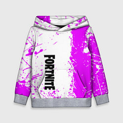 Толстовка-худи детская Fortnite pink color, цвет: 3D-меланж