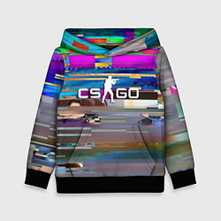 Толстовка-худи детская CSGO текстура скин, цвет: 3D-черный